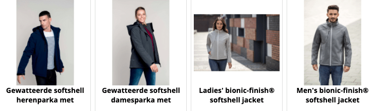 Softshell jassen bedrukken