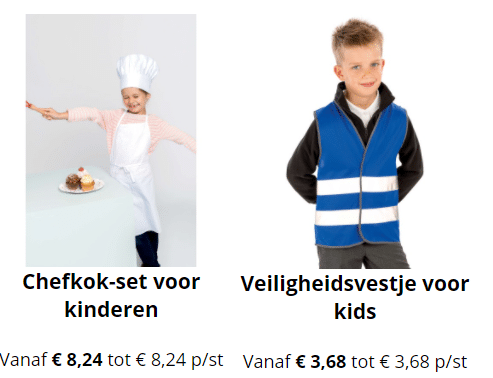 kinderwerkkleding bedrukken